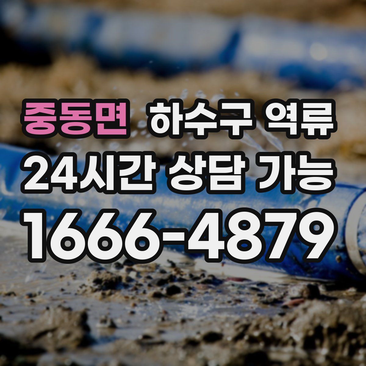 중동면 하수구 역류