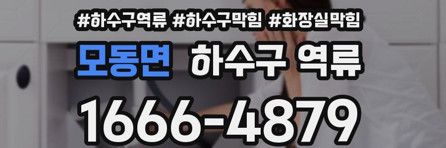 모동면 하수구 역류