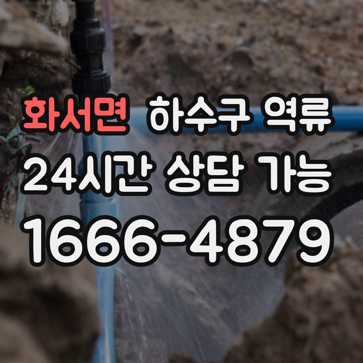 화서면 하수구 역류