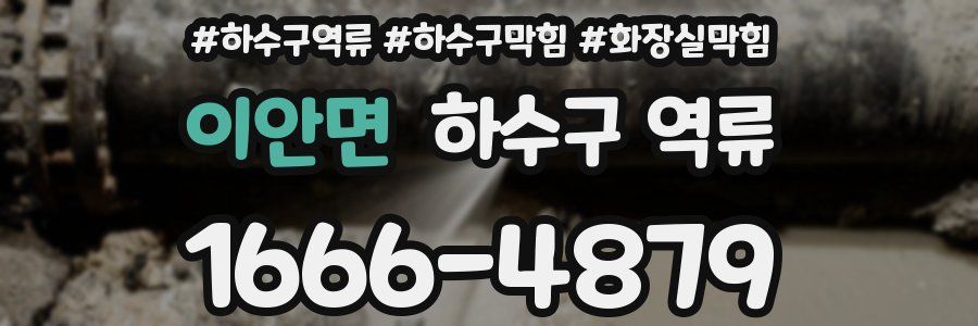 이안면 하수구 역류