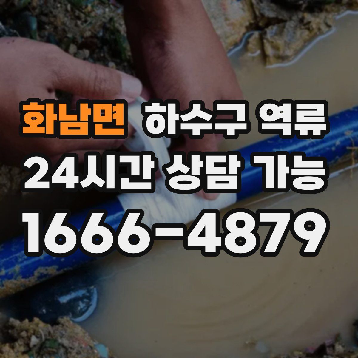 화남면 하수구 역류