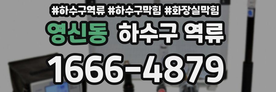 영신동 하수구 역류