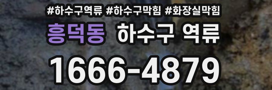 흥덕동 하수구 역류
