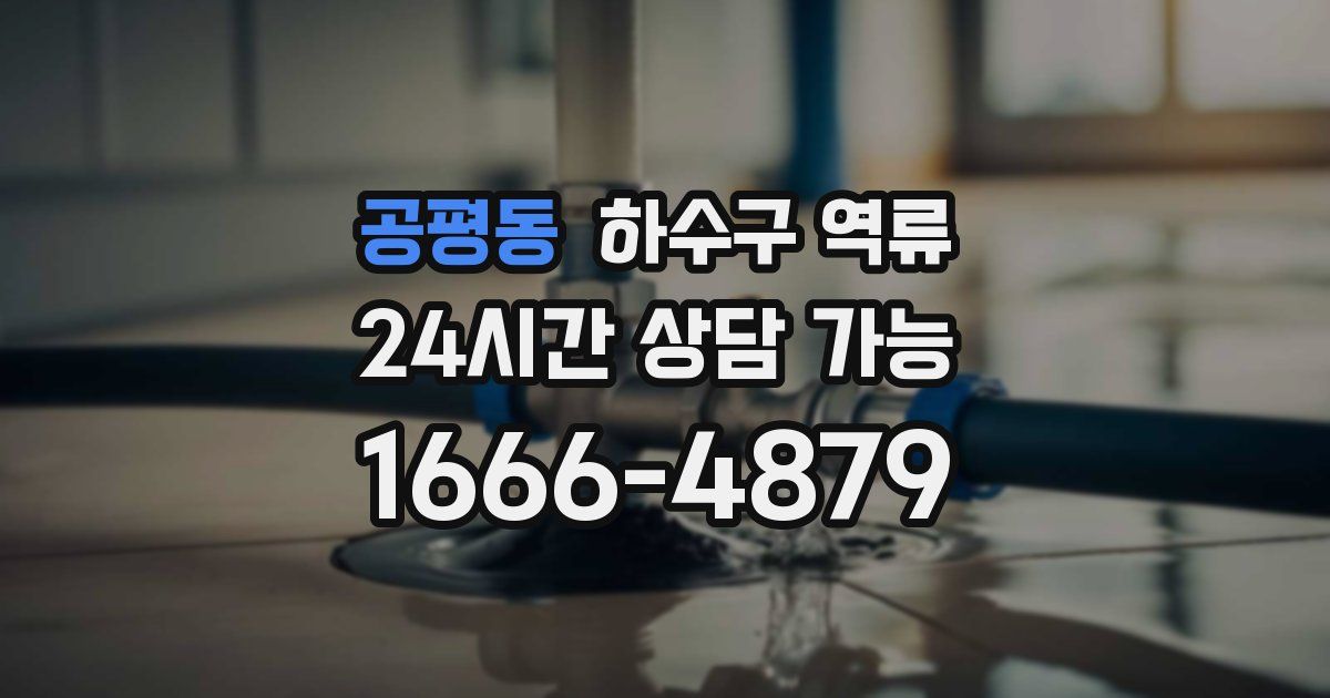 공평동 하수구 역류