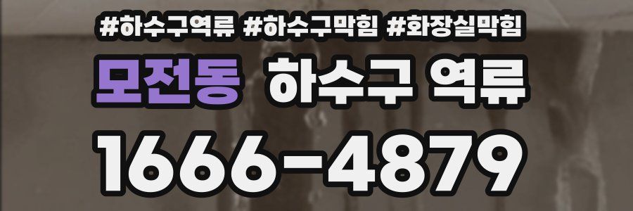 모전동 하수구 역류