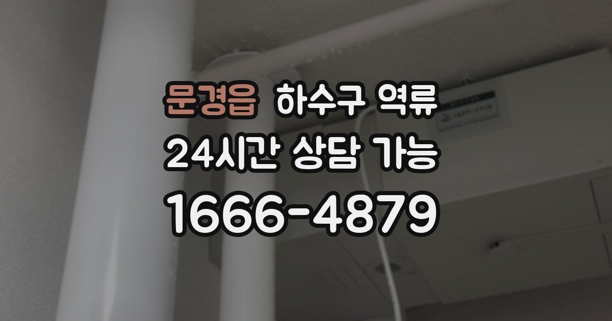 문경읍 하수구 역류