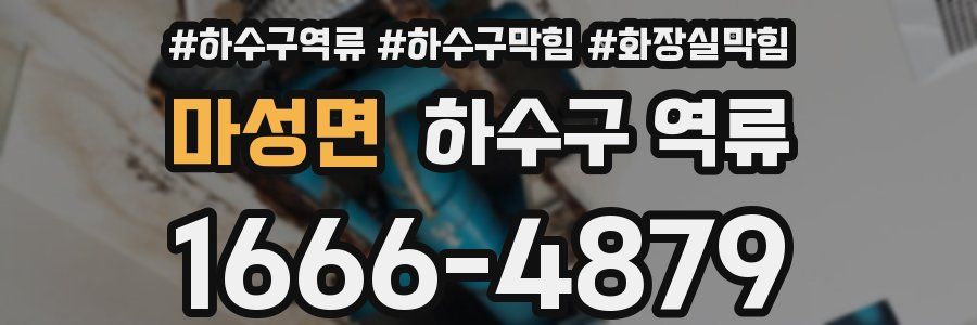 마성면 하수구 역류