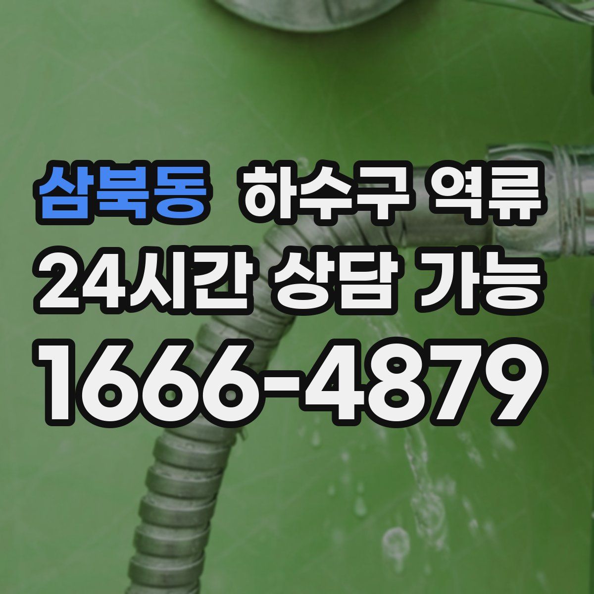 삼북동 하수구 역류