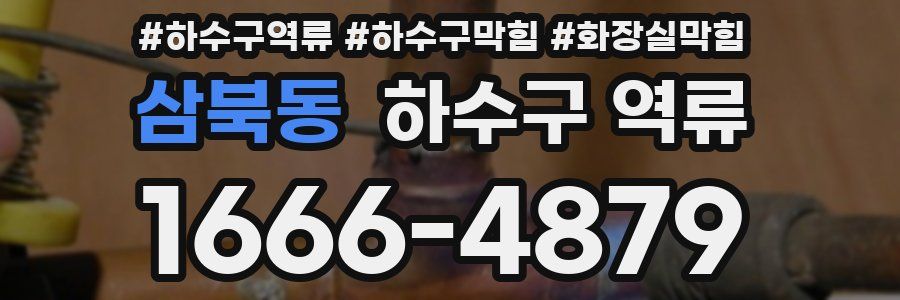 삼북동 하수구 역류