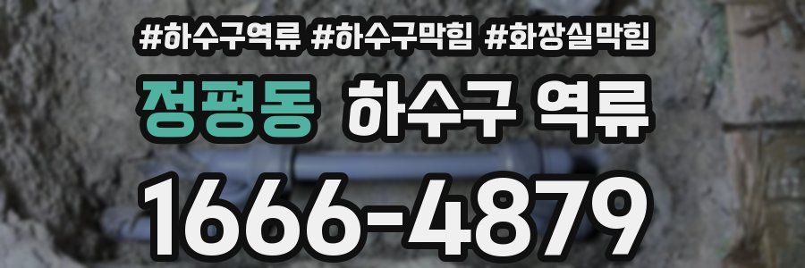 정평동 하수구 역류