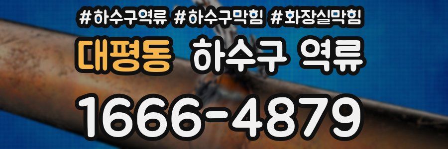 대평동 하수구 역류