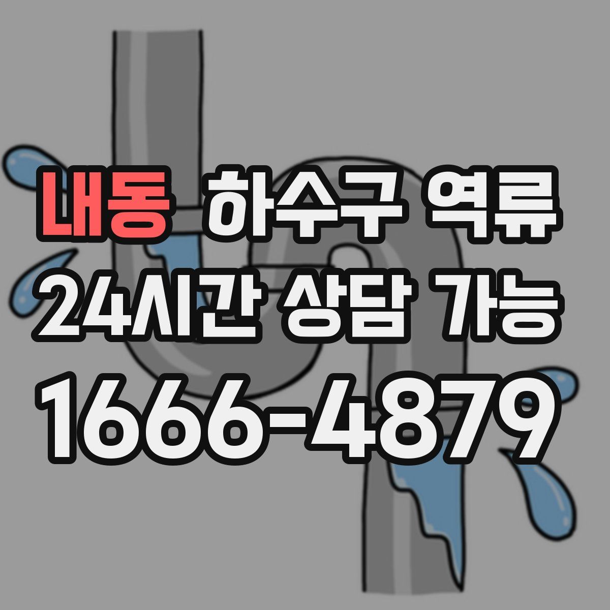 내동 하수구 역류