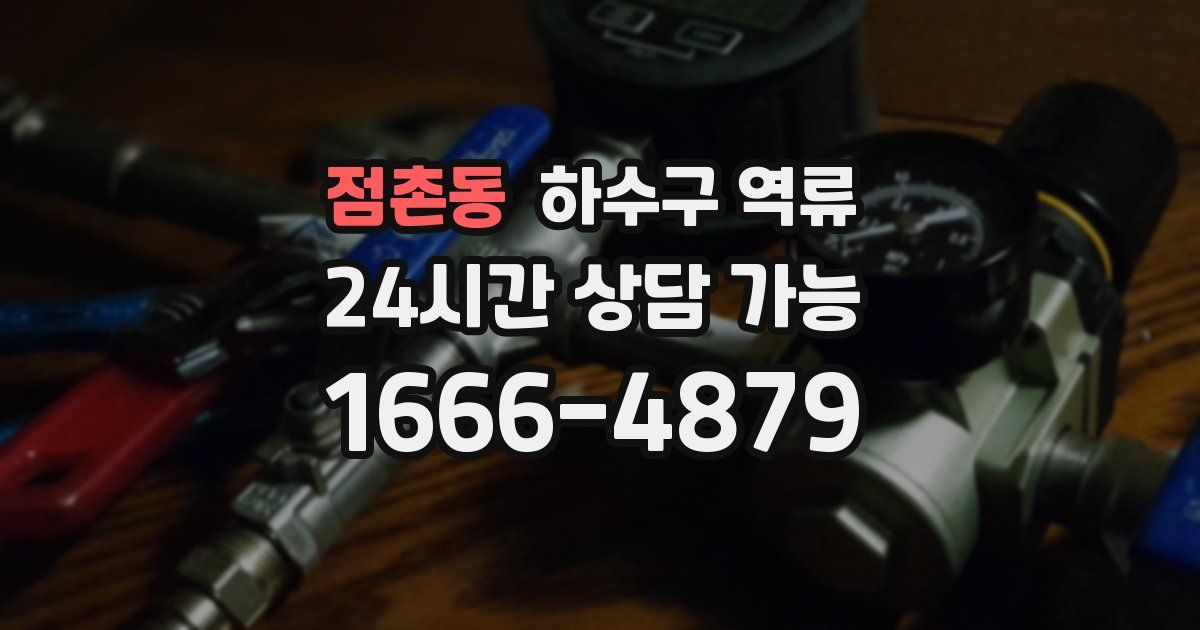 점촌동 하수구 역류