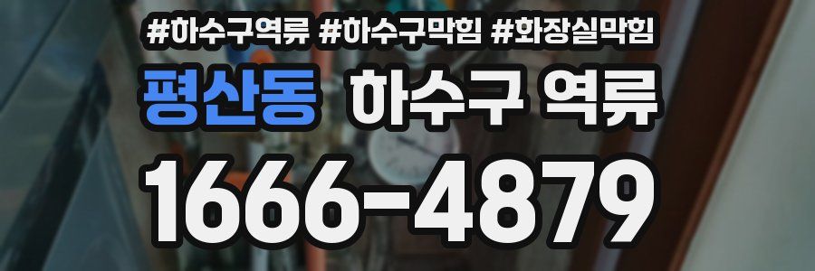 평산동 하수구 역류