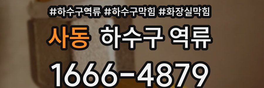 사동 하수구 역류