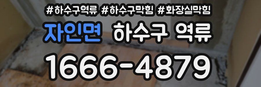 자인면 하수구 역류