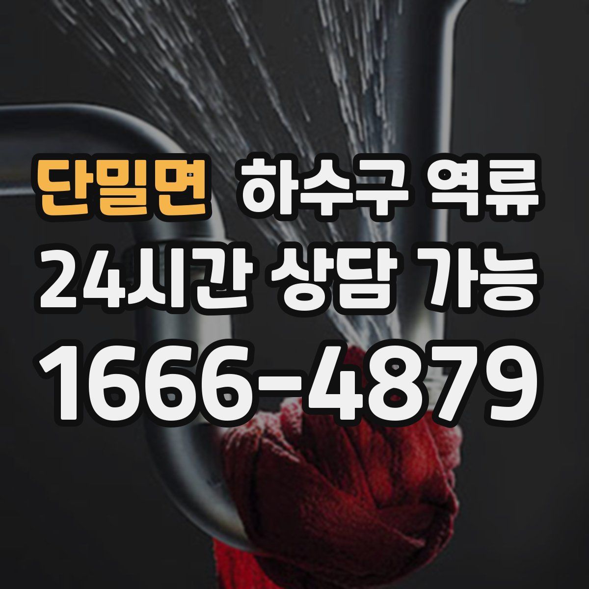단밀면 하수구 역류
