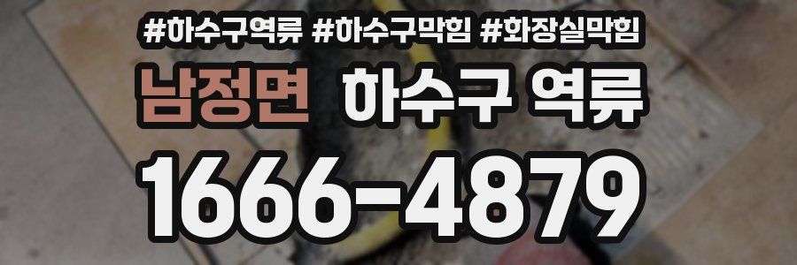 남정면 하수구 역류