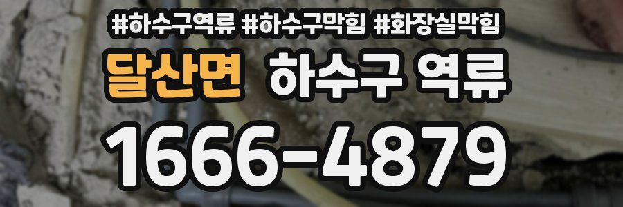 달산면 하수구 역류