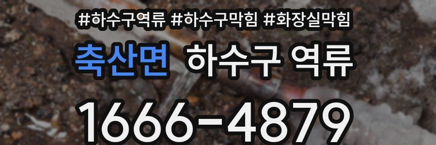 축산면 하수구 역류