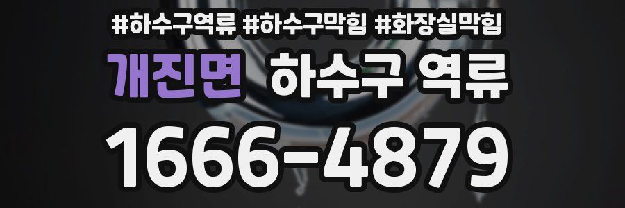 개진면 하수구 역류