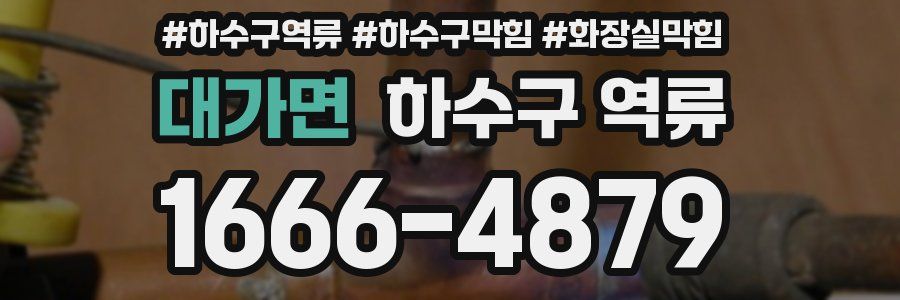 대가면 하수구 역류