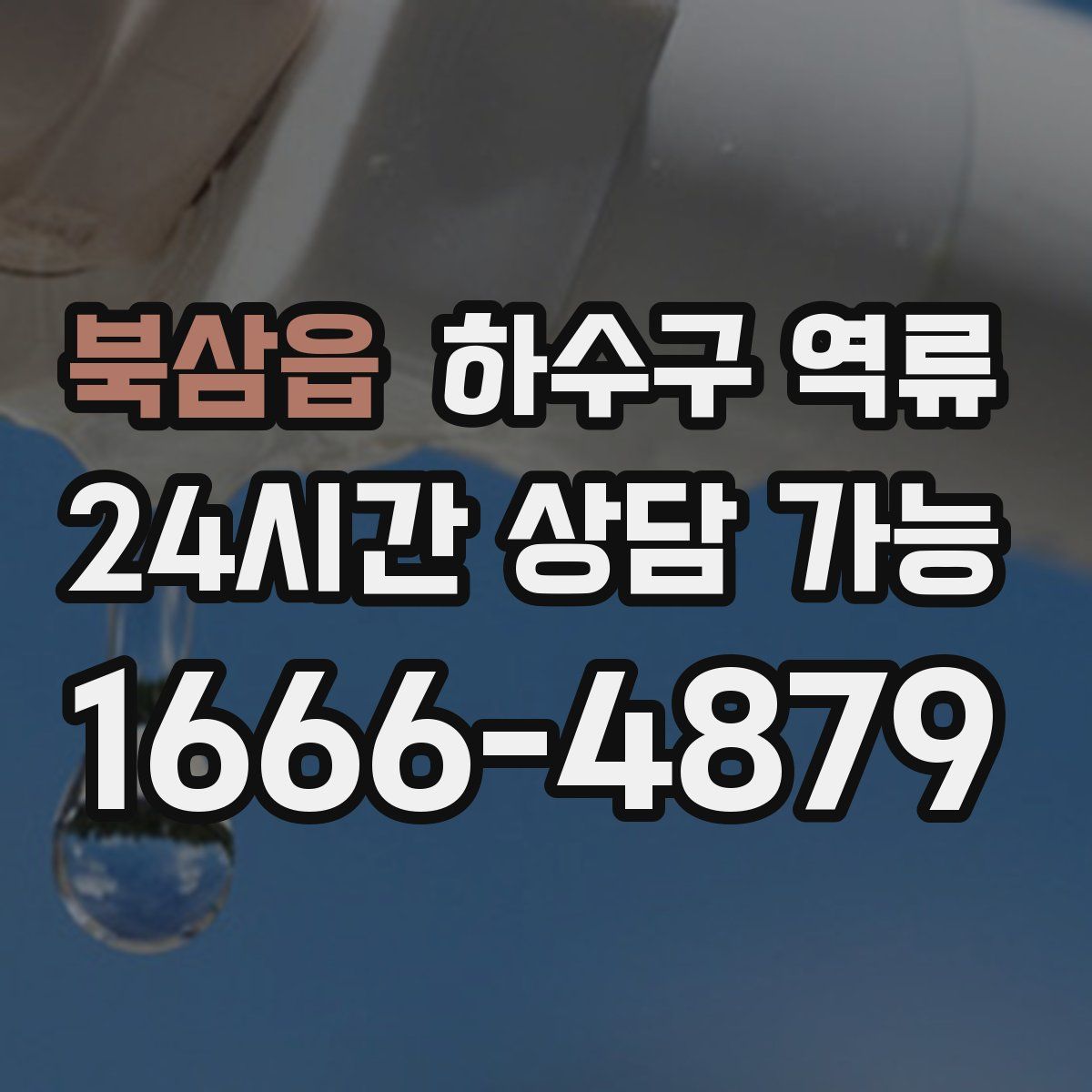 북삼읍 하수구 역류