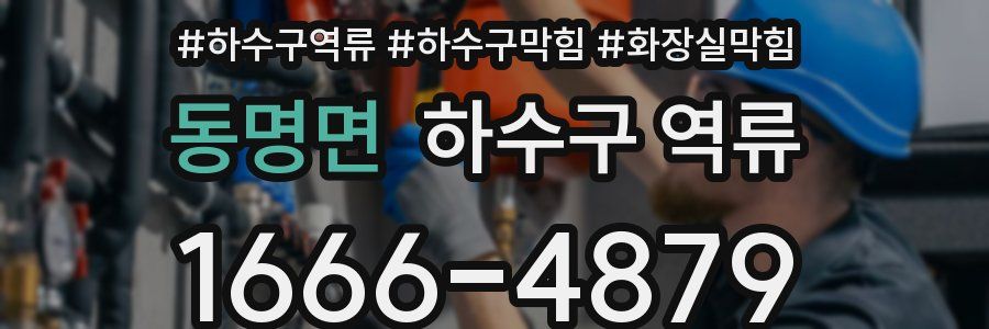 동명면 하수구 역류