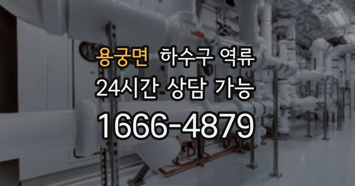 용궁면 하수구 역류