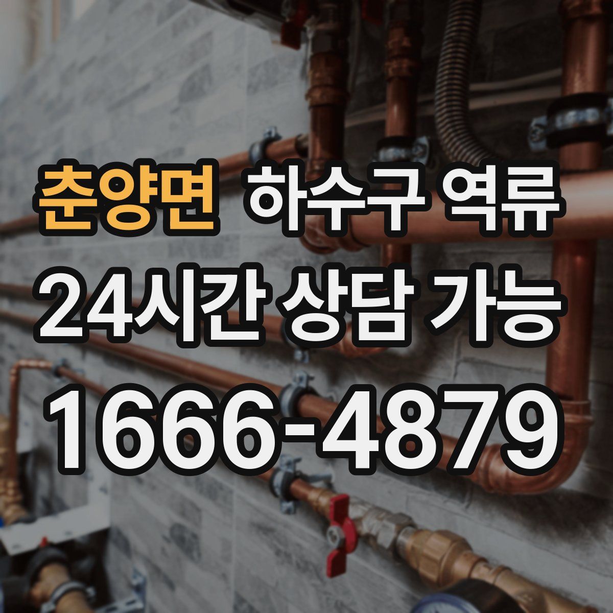 춘양면 하수구 역류