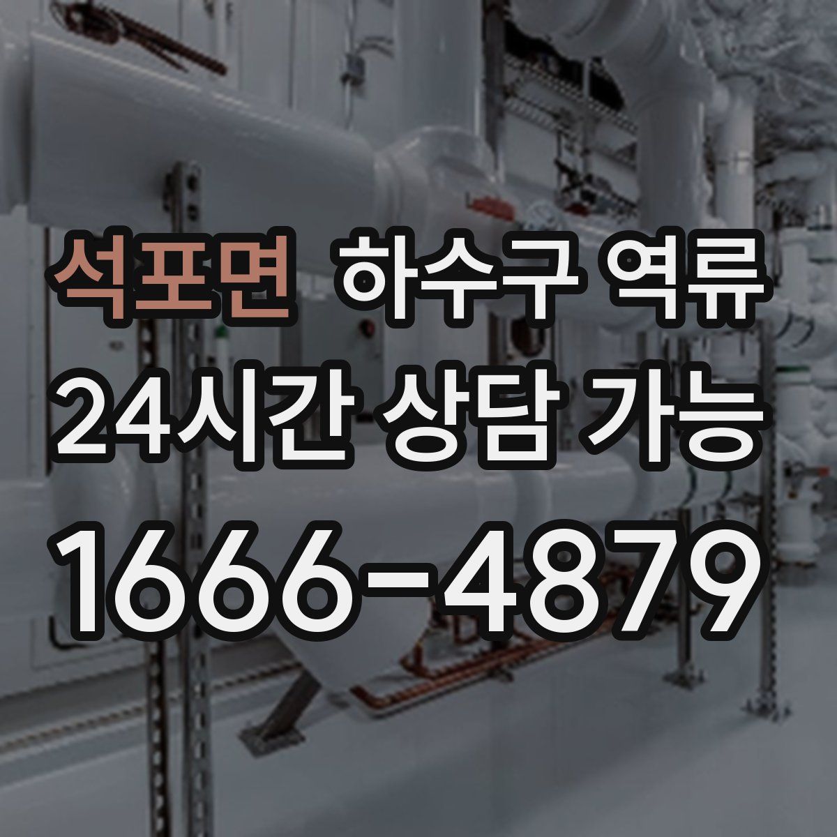 석포면 하수구 역류