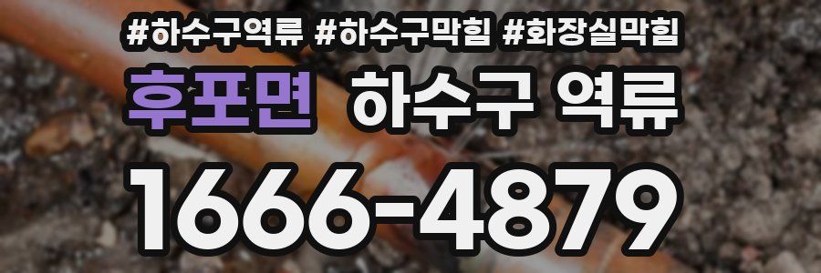 후포면 하수구 역류