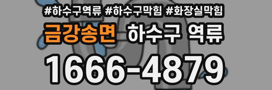 금강송면 하수구 역류