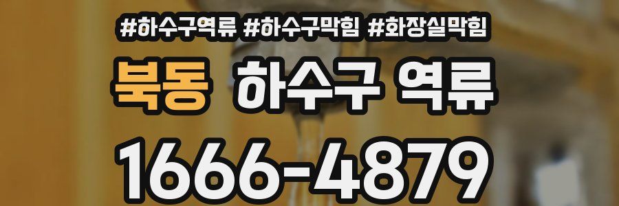 북동 하수구 역류