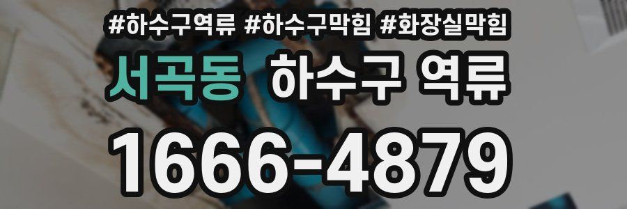 서곡동 하수구 역류