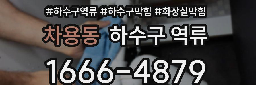 차용동 하수구 역류