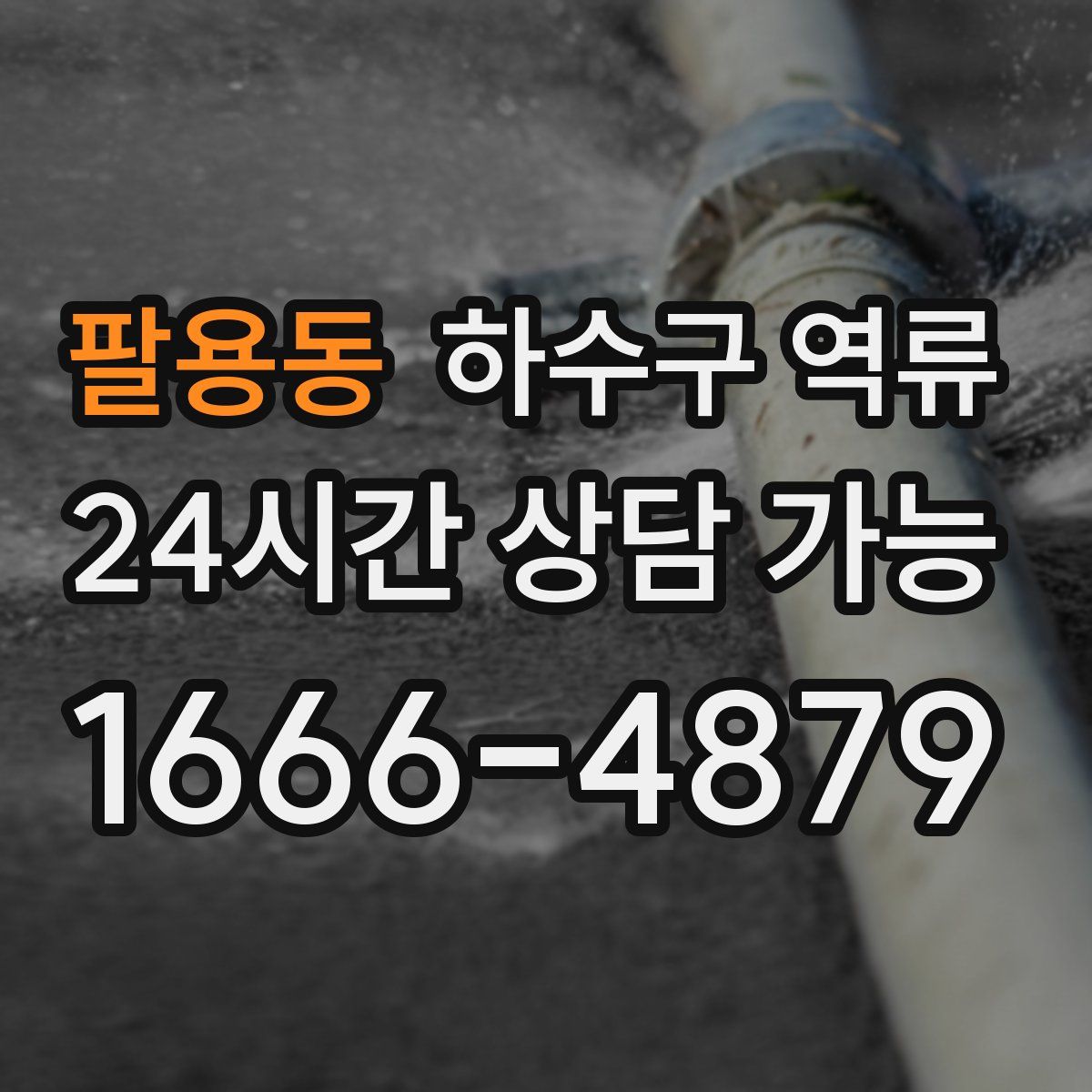 팔용동 하수구 역류