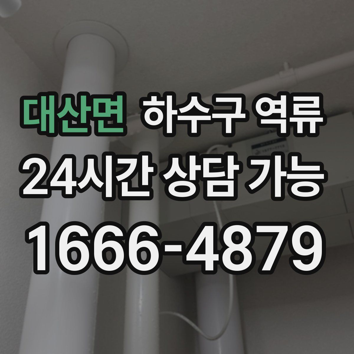 대산면 하수구 역류