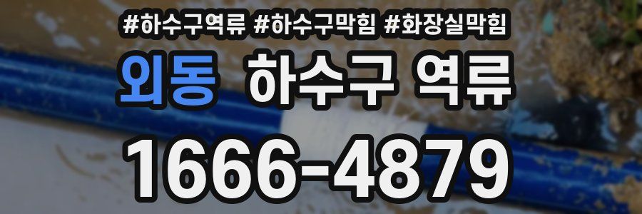 외동 하수구 역류