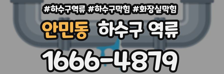 안민동 하수구 역류