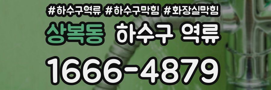 상복동 하수구 역류