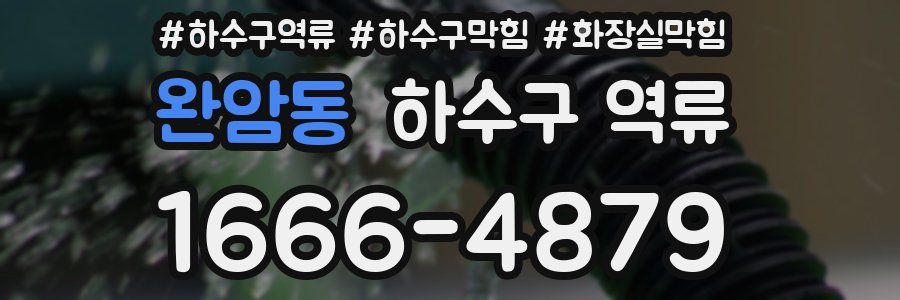 완암동 하수구 역류