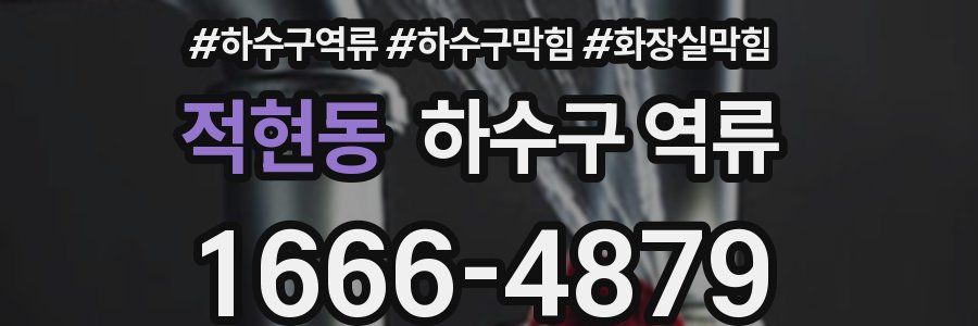 적현동 하수구 역류