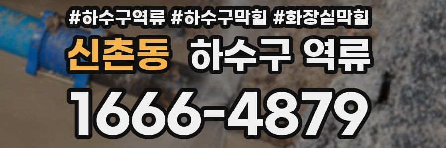신촌동 하수구 역류
