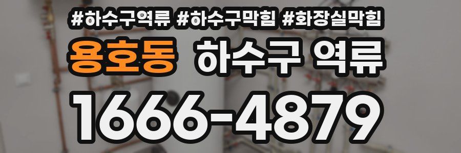 용호동 하수구 역류