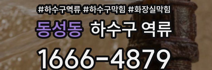 동성동 하수구 역류