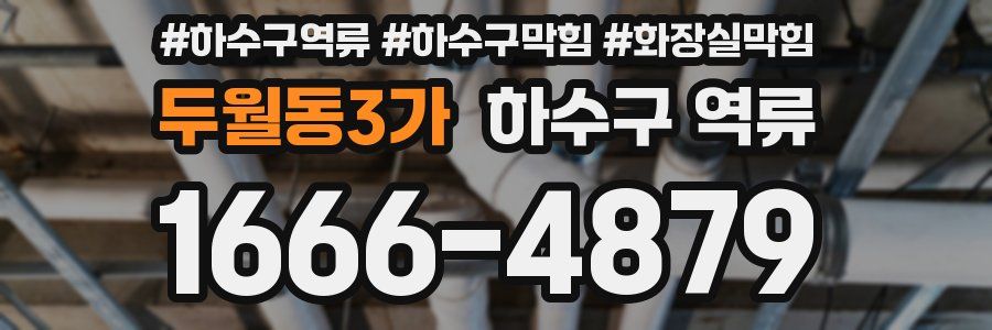 두월동3가 하수구 역류