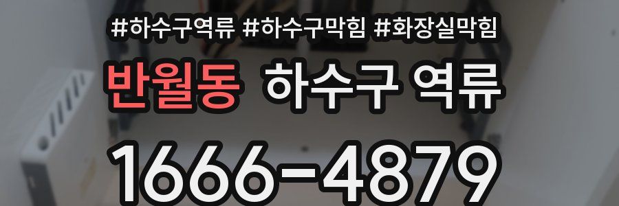반월동 하수구 역류