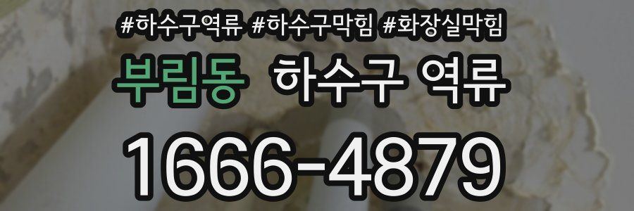 부림동 하수구 역류