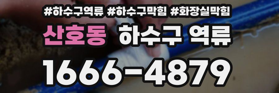 산호동 하수구 역류